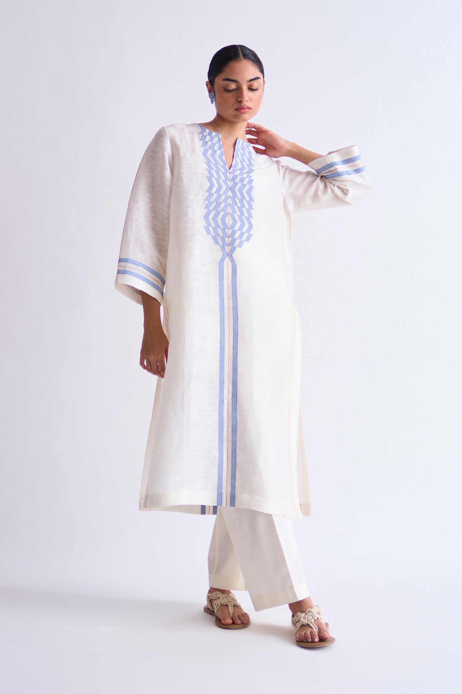 LINEN MILD ALINE KAMEEZ