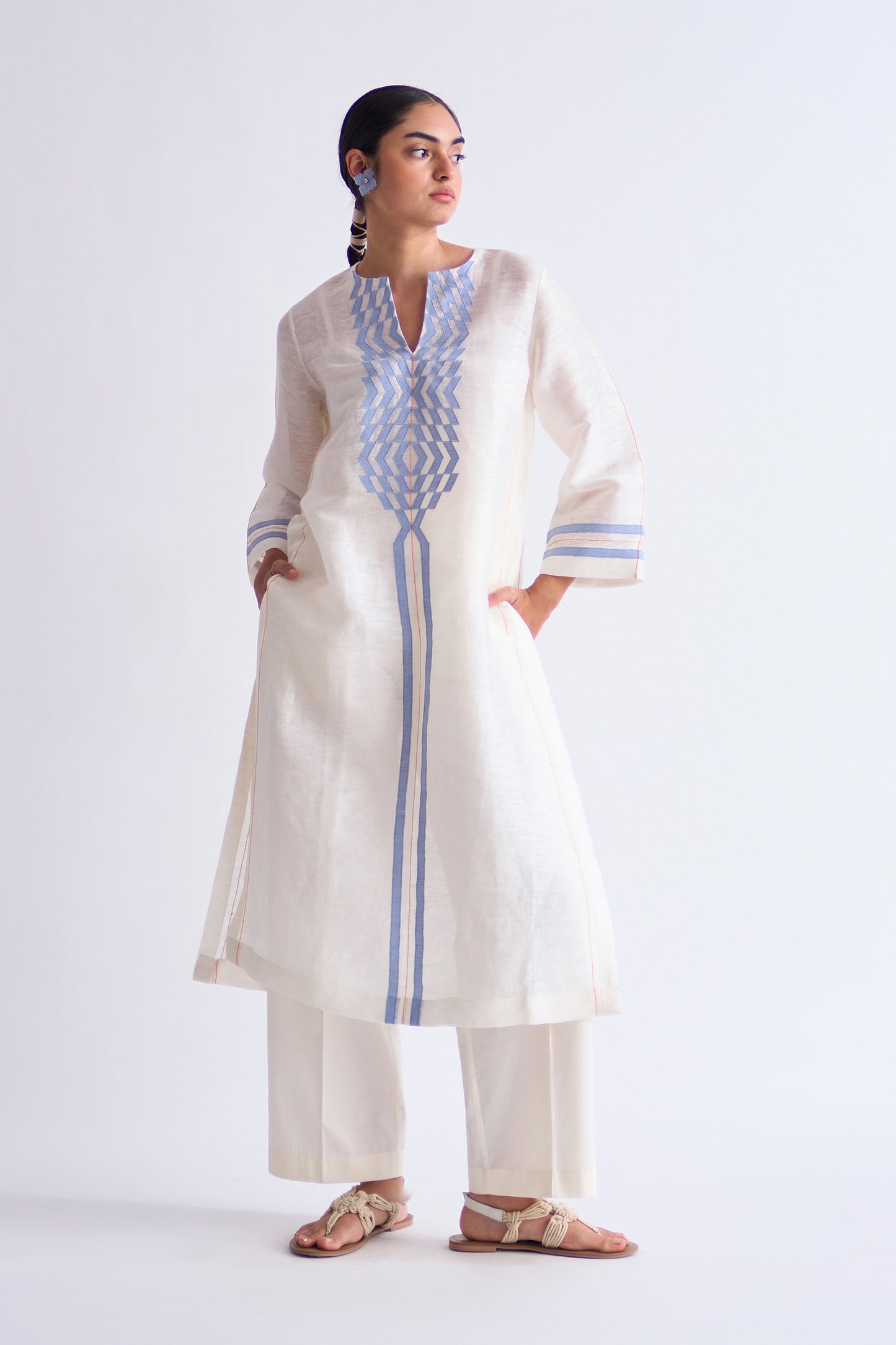 LINEN MILD ALINE KAMEEZ