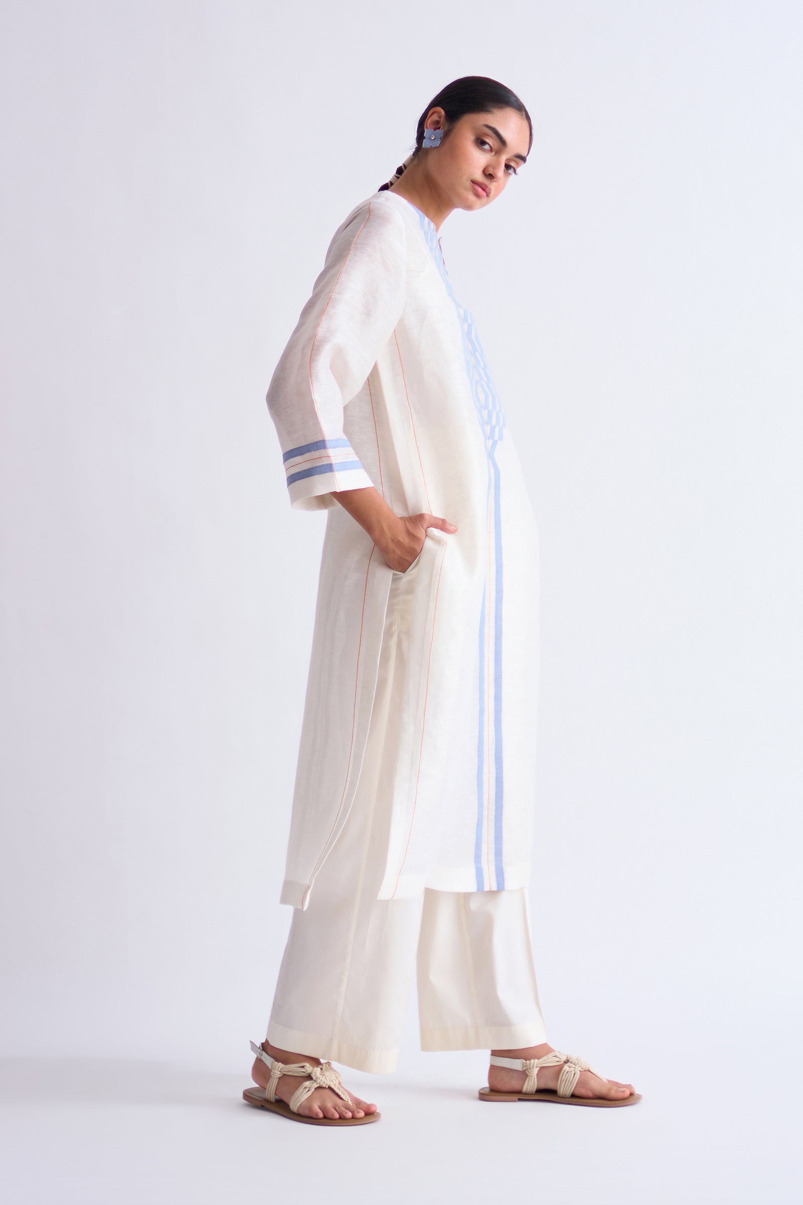 LINEN MILD ALINE KAMEEZ