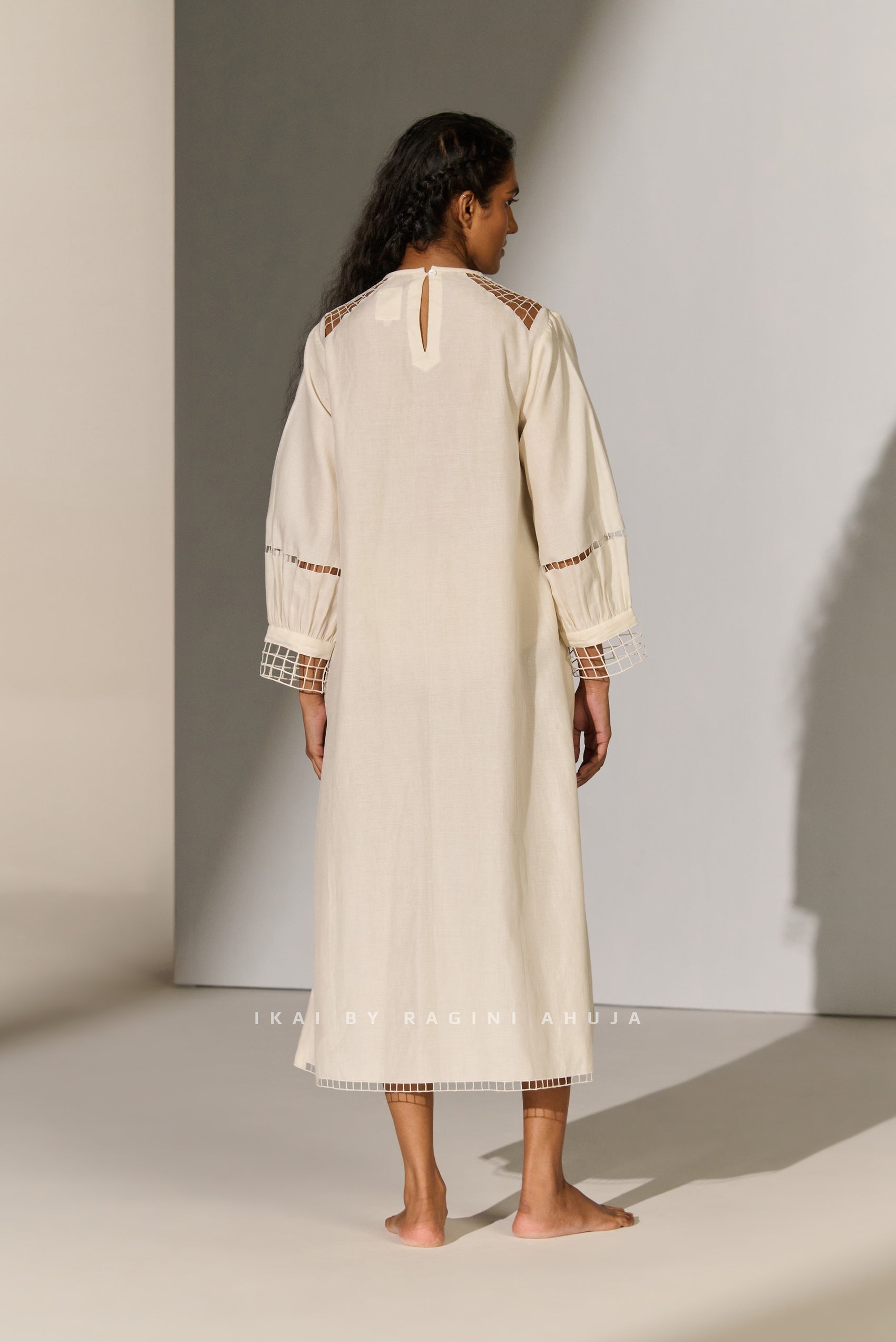 FLORAL ARTWORK APPLIQUE' DRESS