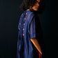 NAVY CENTRE GATHER KAFTAN KAMEEZ