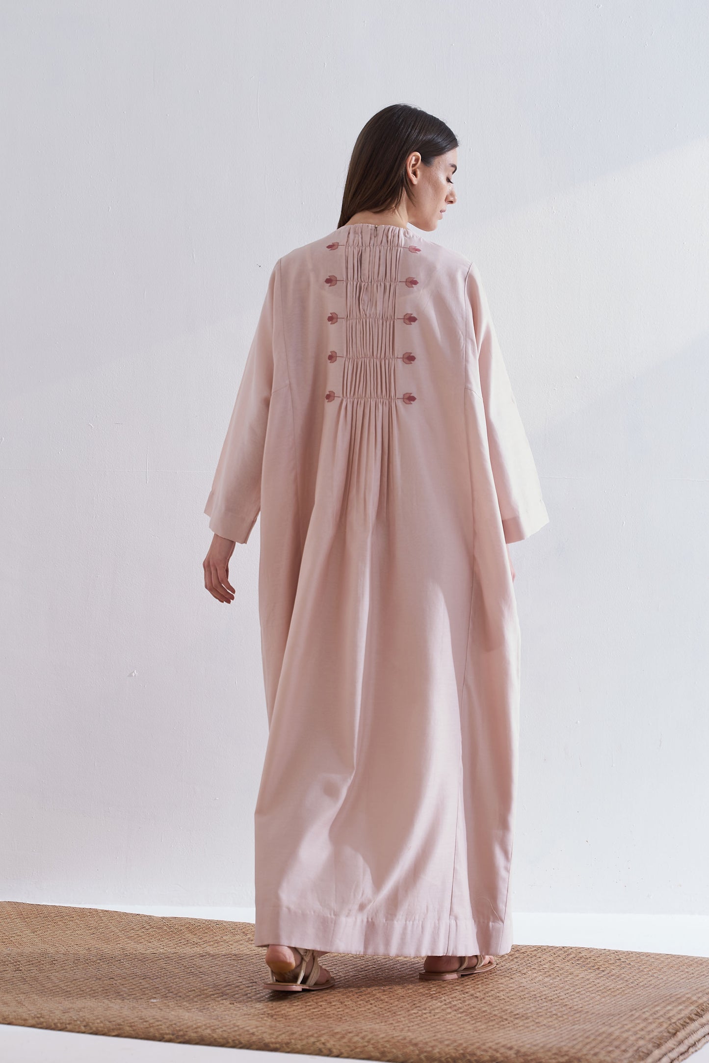CENTER GATHER KAFTAN DRESS