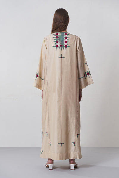 PANELLED KAFTAN DRESS