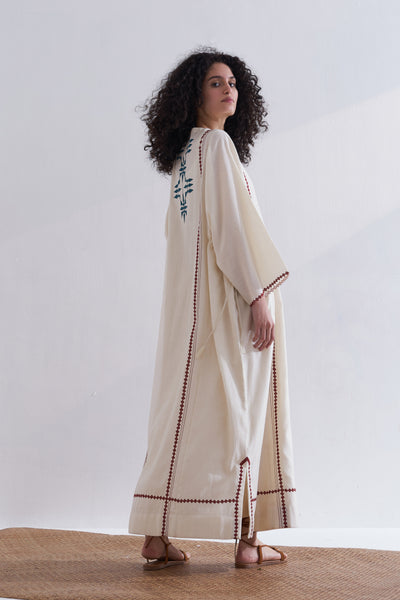 TRIBAL PANELLED KAFTAN DRESS