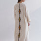 PANELLED KAFTAN DRESS