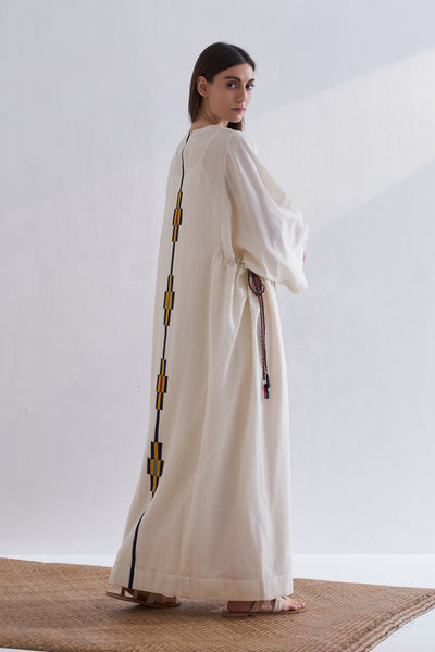 PANELLED KAFTAN DRESS