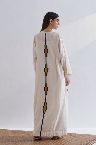 PANELLED KAFTAN DRESS