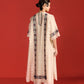 APPLIQUE' AND CUTWORK PANELLED KAFTAN KAMEEZ