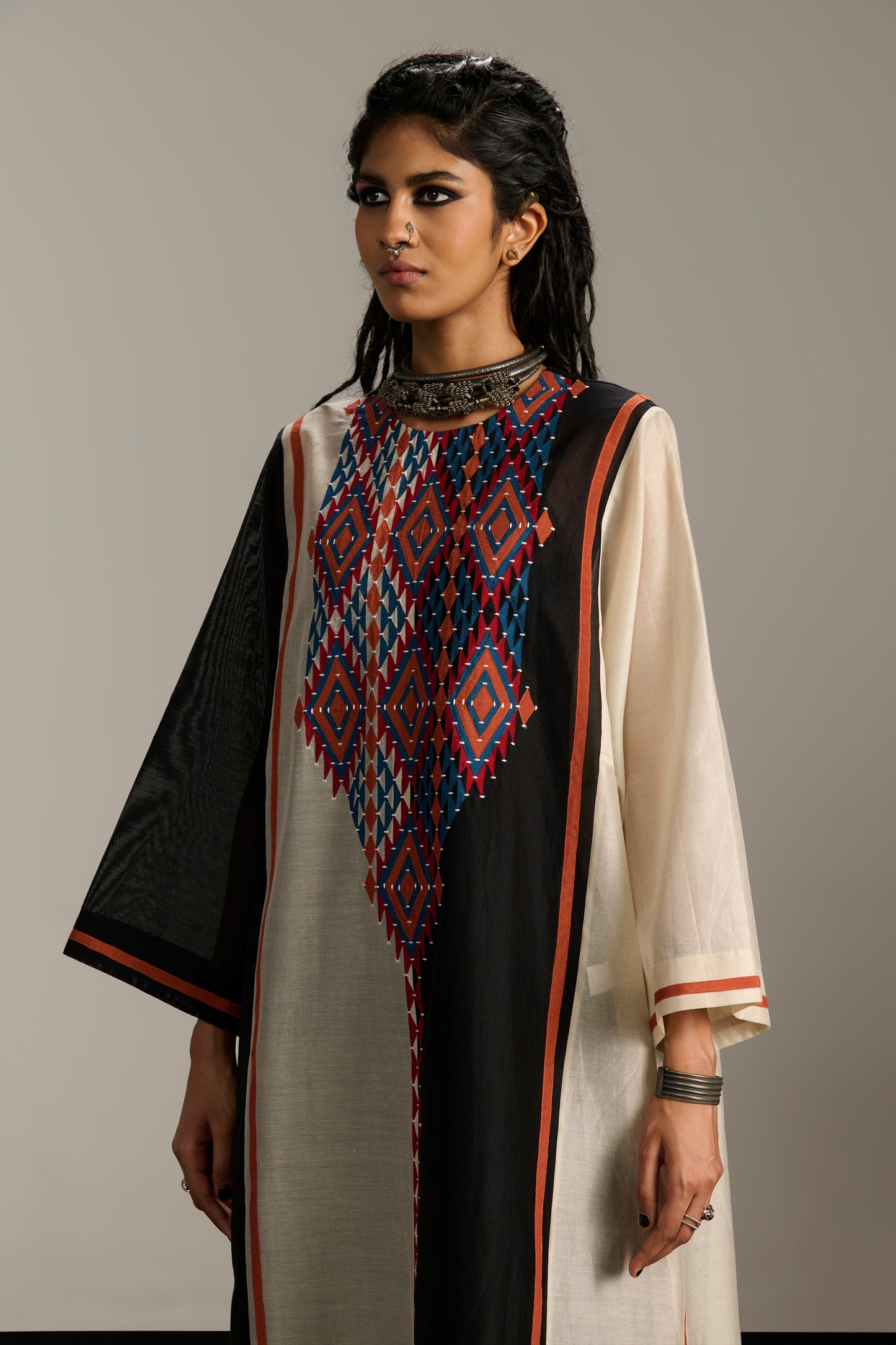PANELLED KAFTAN