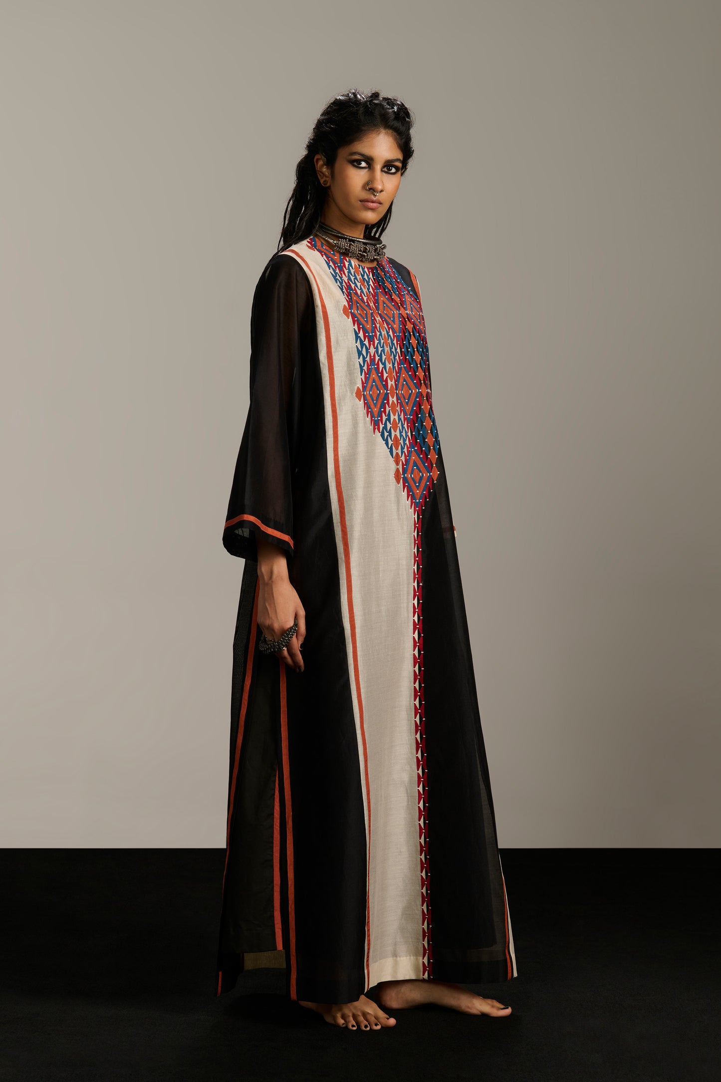 PANELLED KAFTAN