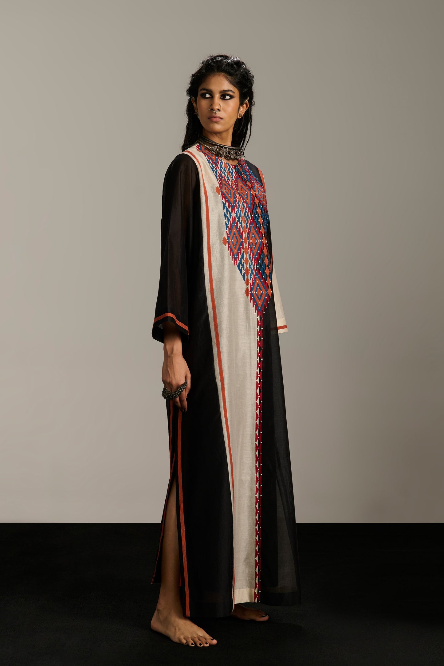 PANELLED KAFTAN