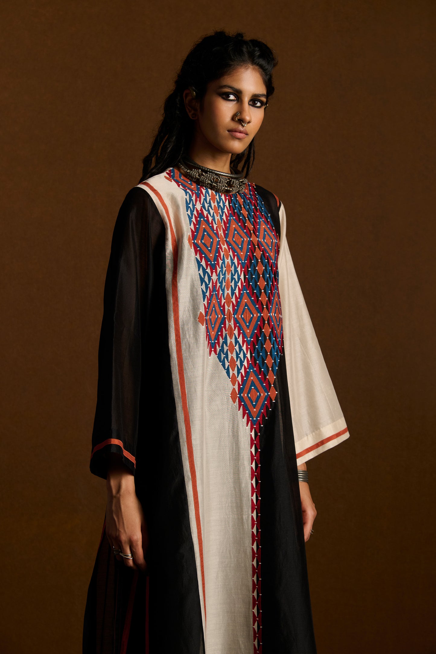 PANELLED KAFTAN