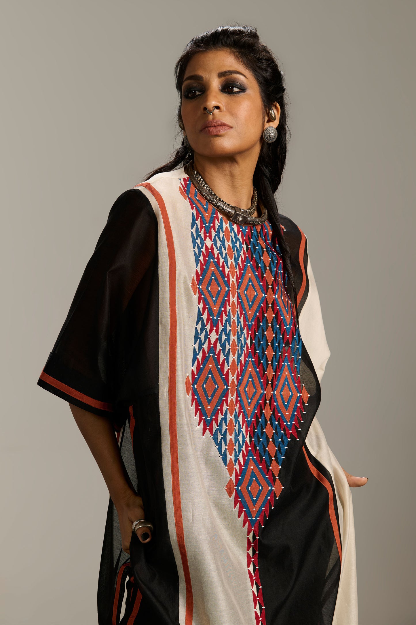 PANELLED KAFTAN