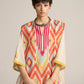 3D PANELLED KAFTAN KAMEEZ
