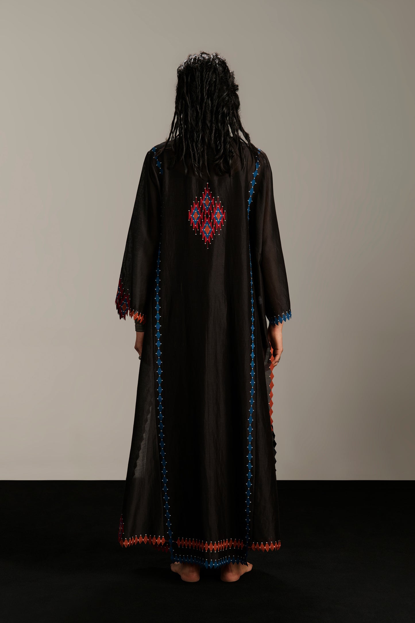 PANELLED LONG KAFTAN