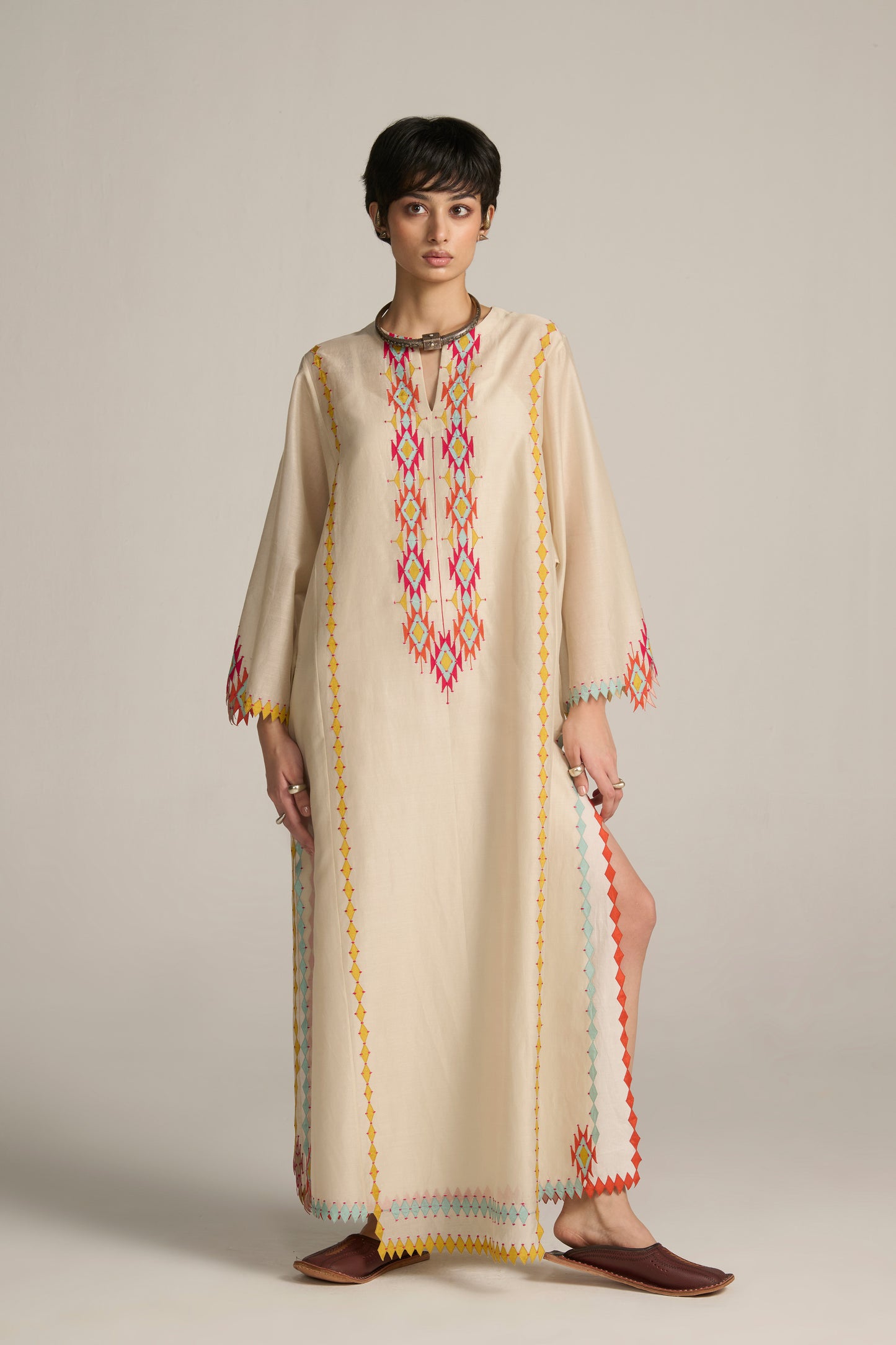 PANELLED KAFTAN