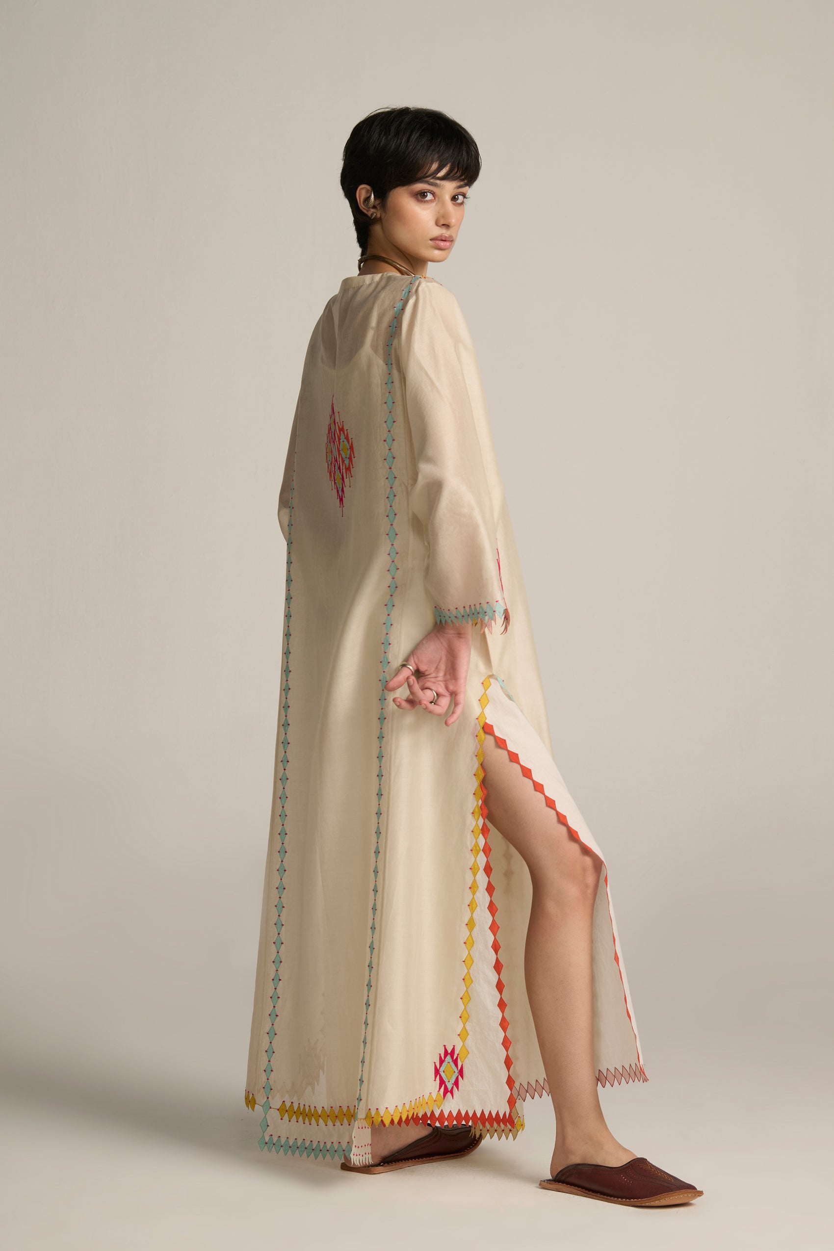 PANELLED KAFTAN