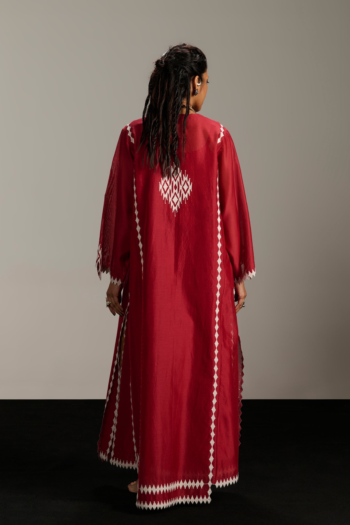 PANELLED LONG KAFTAN