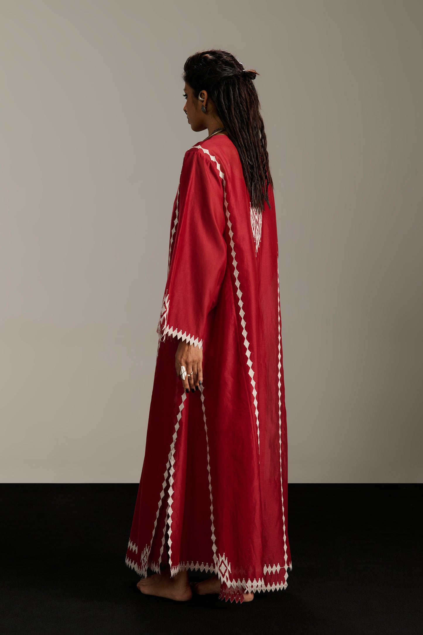 PANELLED LONG KAFTAN