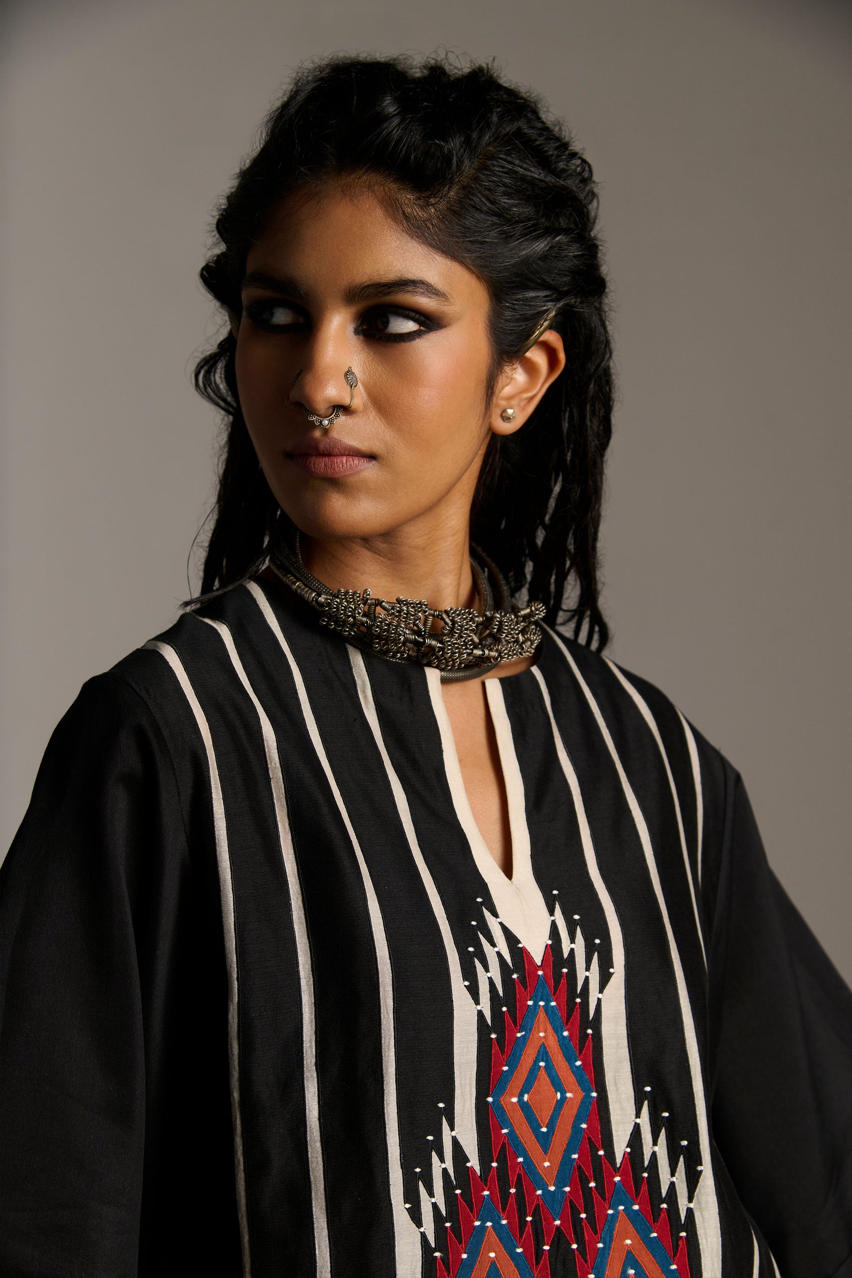 PANELLED KAFTAN KAMEEZ