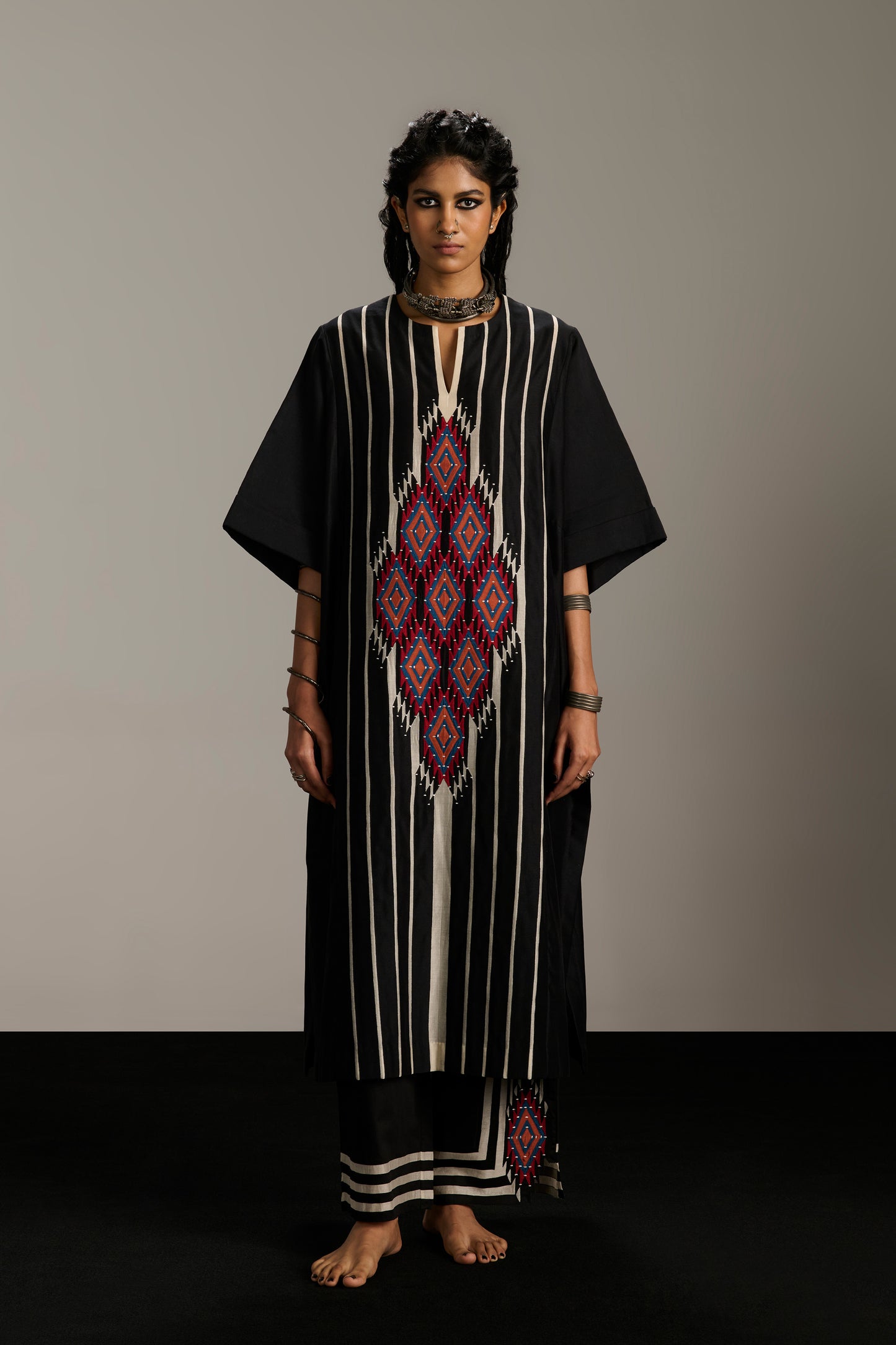 PANELLED KAFTAN KAMEEZ