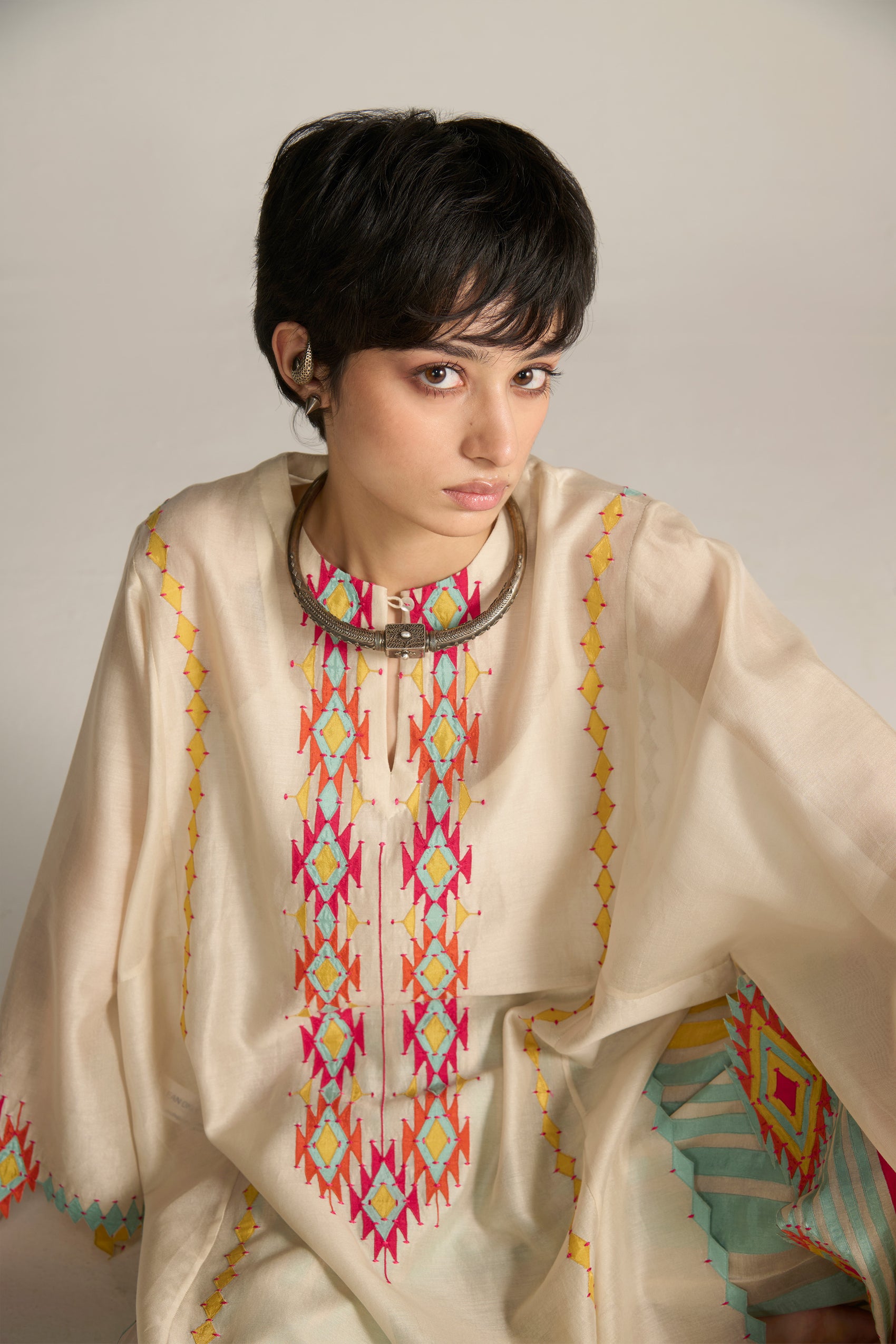 PANELLED KAFTAN KAMEEZ