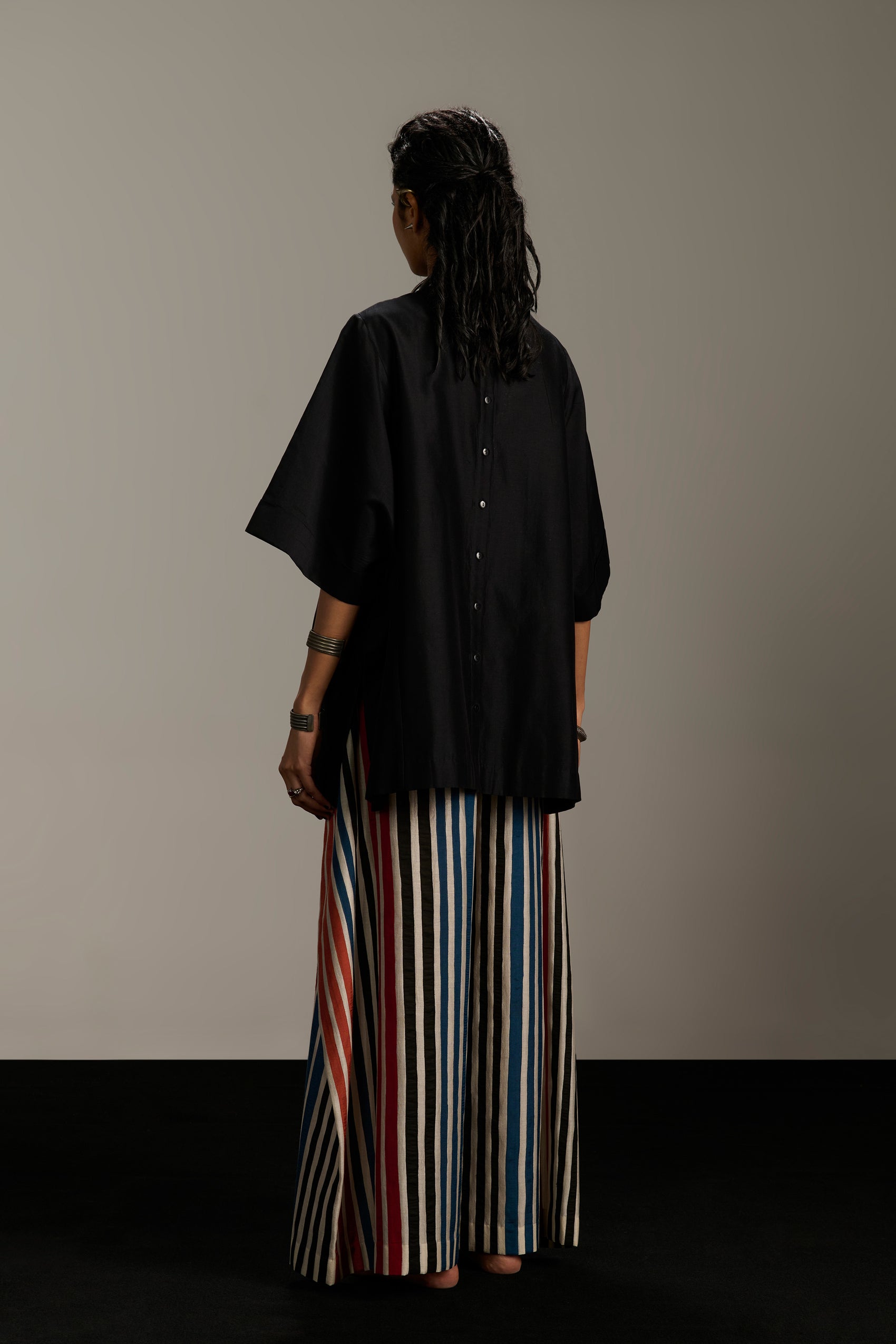 PANELLED KAFTAN SHIRT