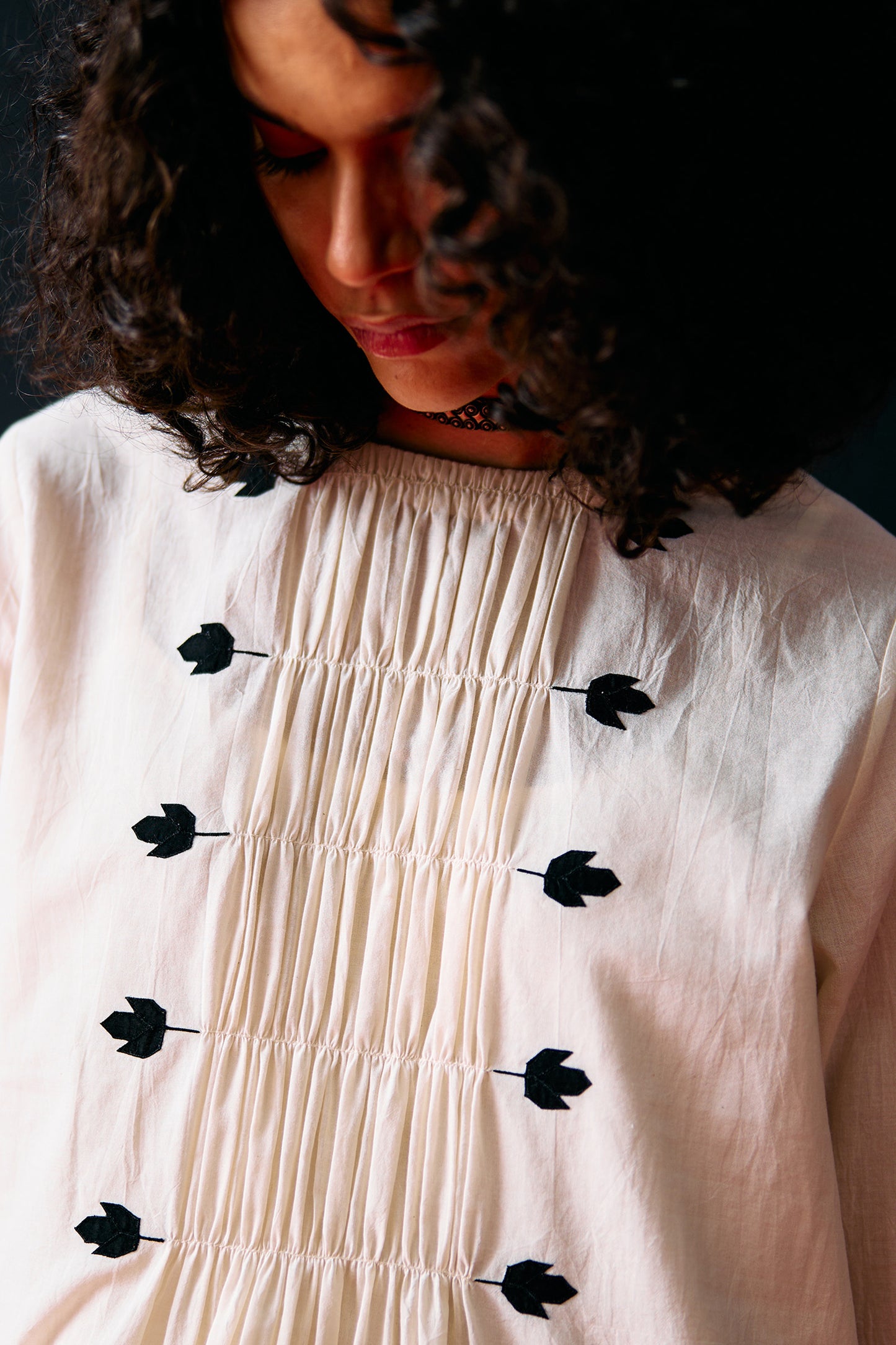 IVORY CENTRE GATHER DRESS