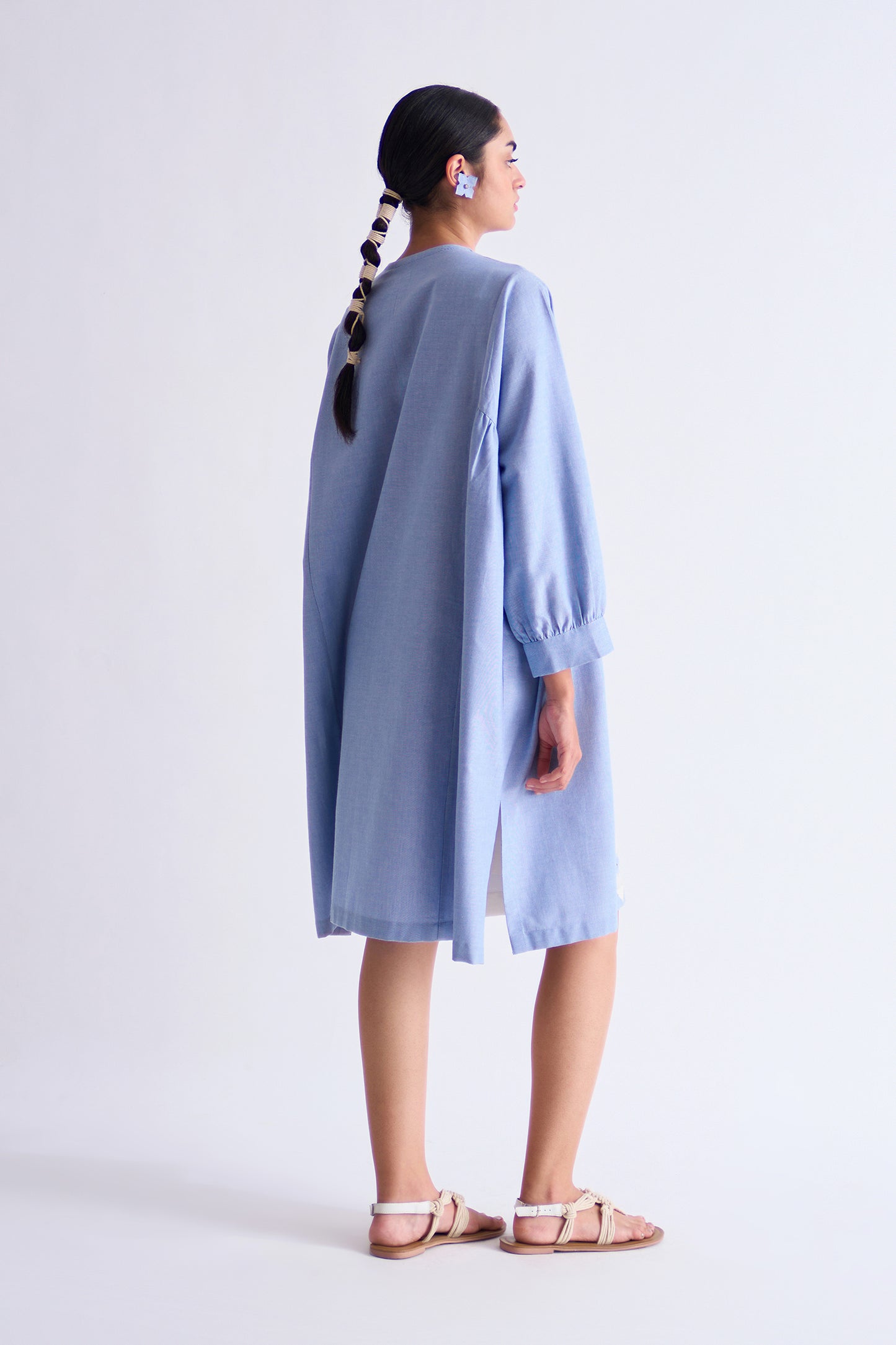 SIDE GATHER DRESS