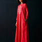 RED TRIBAL A-LINE DRESS