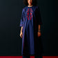 NAVY TRIBAL APPLIQUE' KAMEEZ