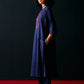NAVY TRIBAL APPLIQUE' KAMEEZ