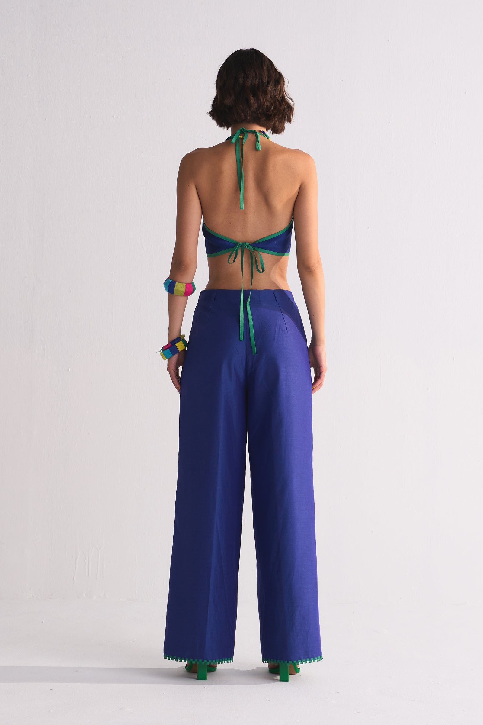 SLIT APPLIQUE' PANTS