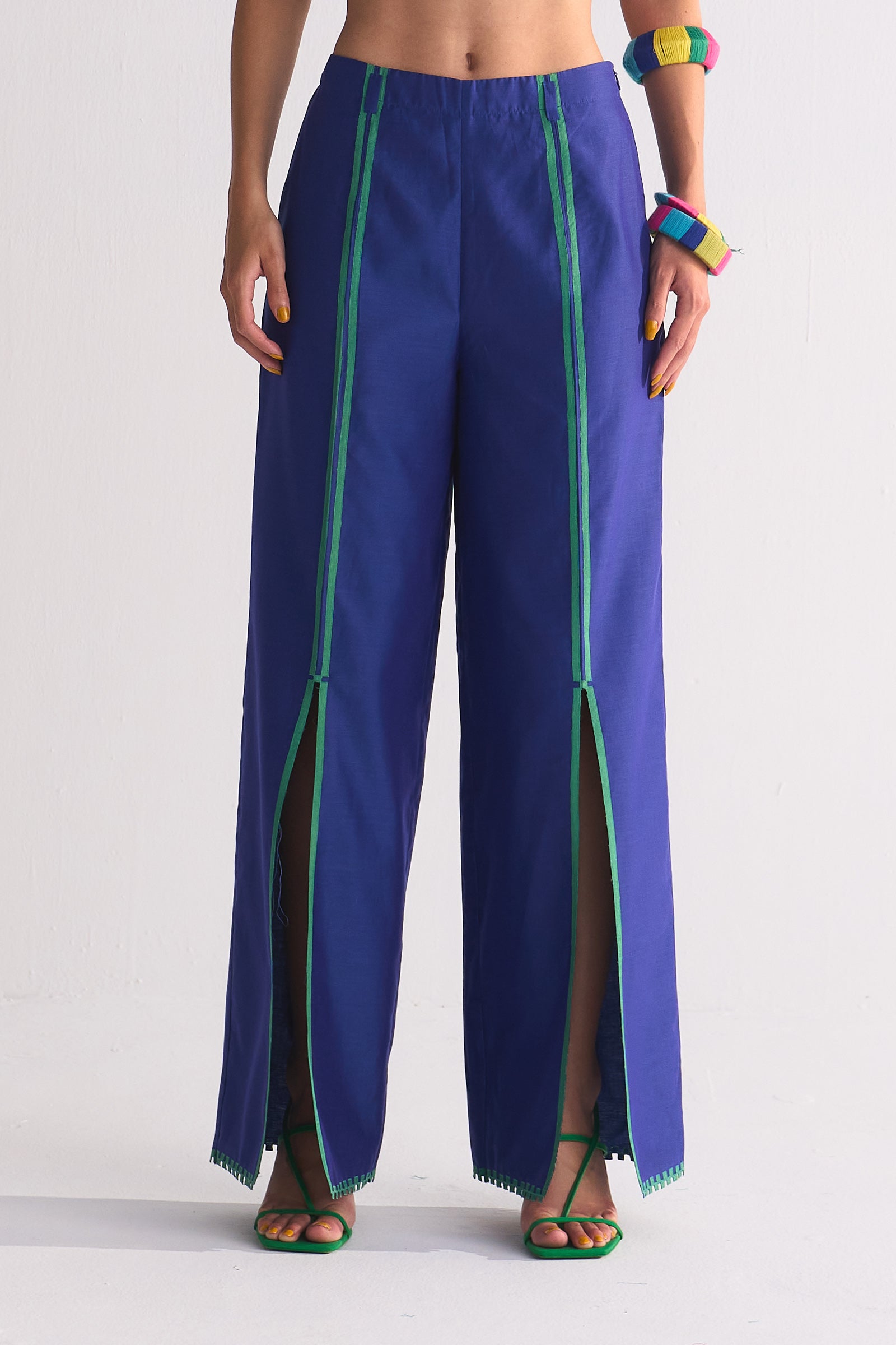 SLIT APPLIQUE' PANTS