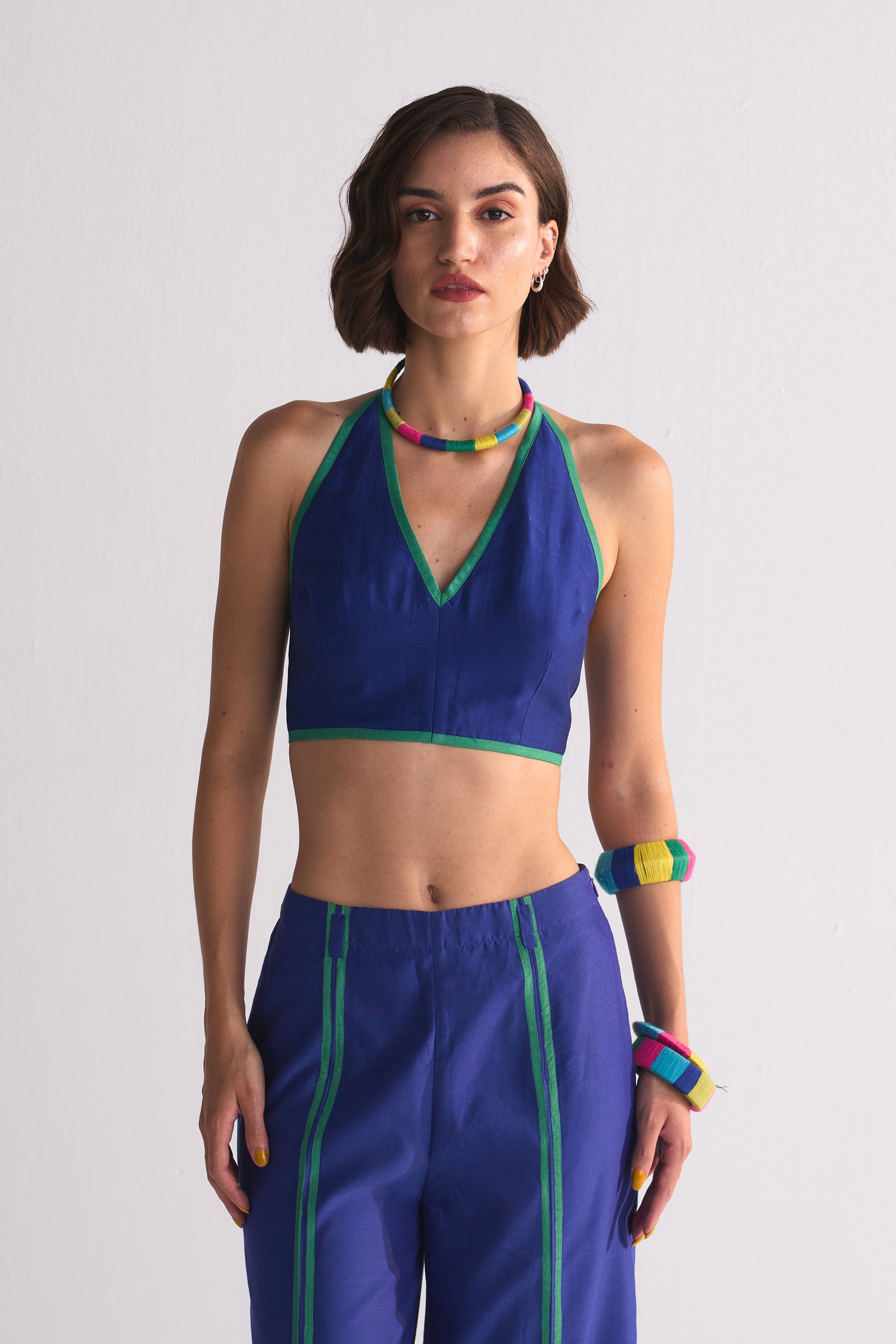 SLIT APPLIQUE' PANTS