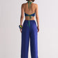 SCALLOP APPLIQUE' PANTS WITH SLIT
