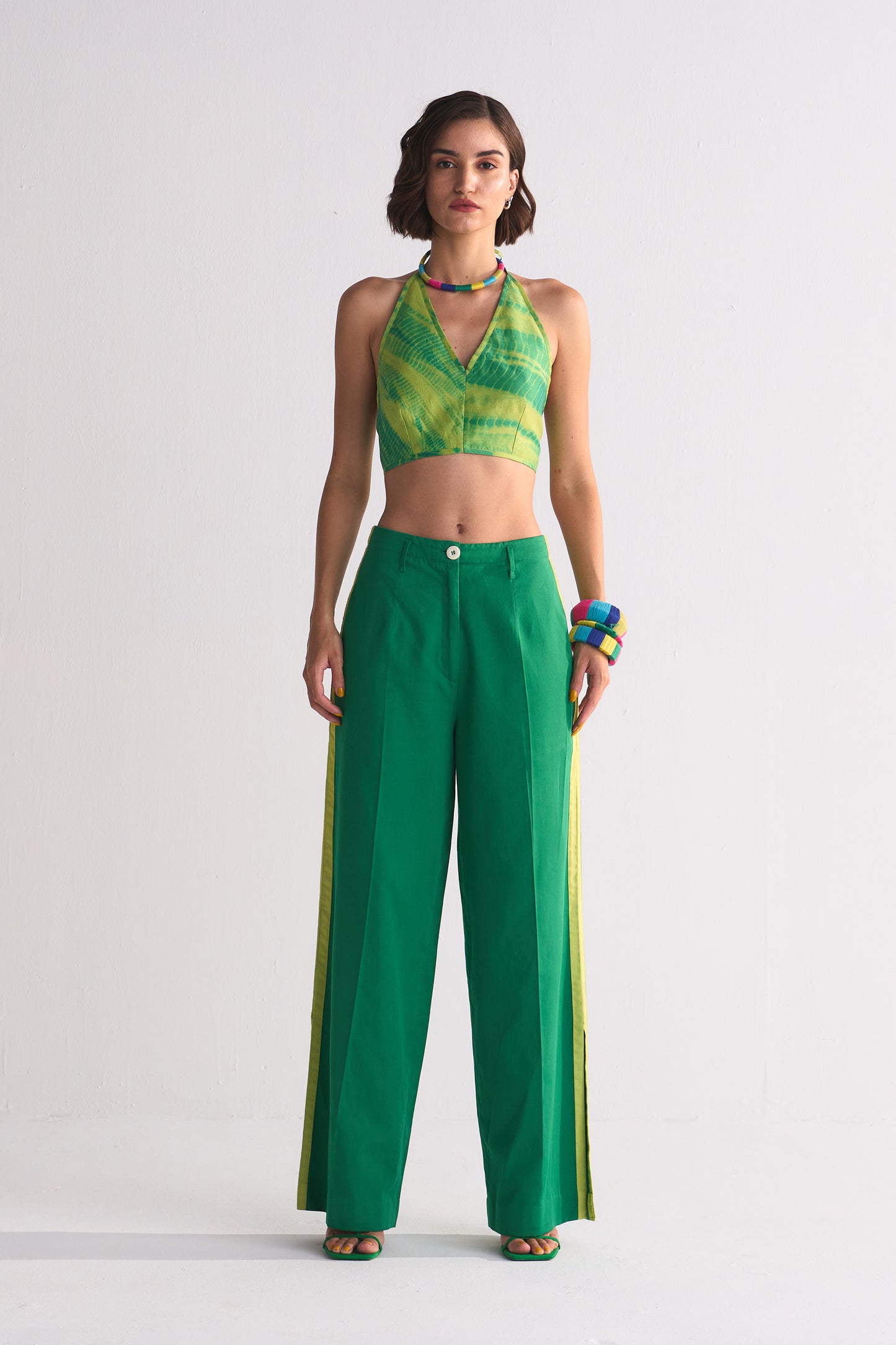 SIDE STRIPE SLIT PANTS