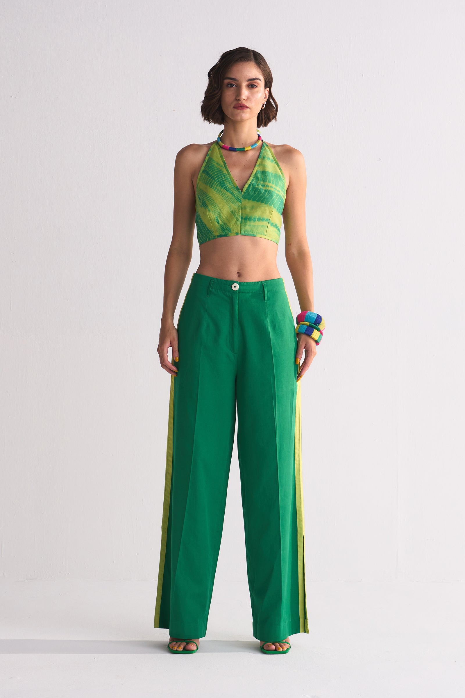 SIDE STRIPE SLIT PANTS