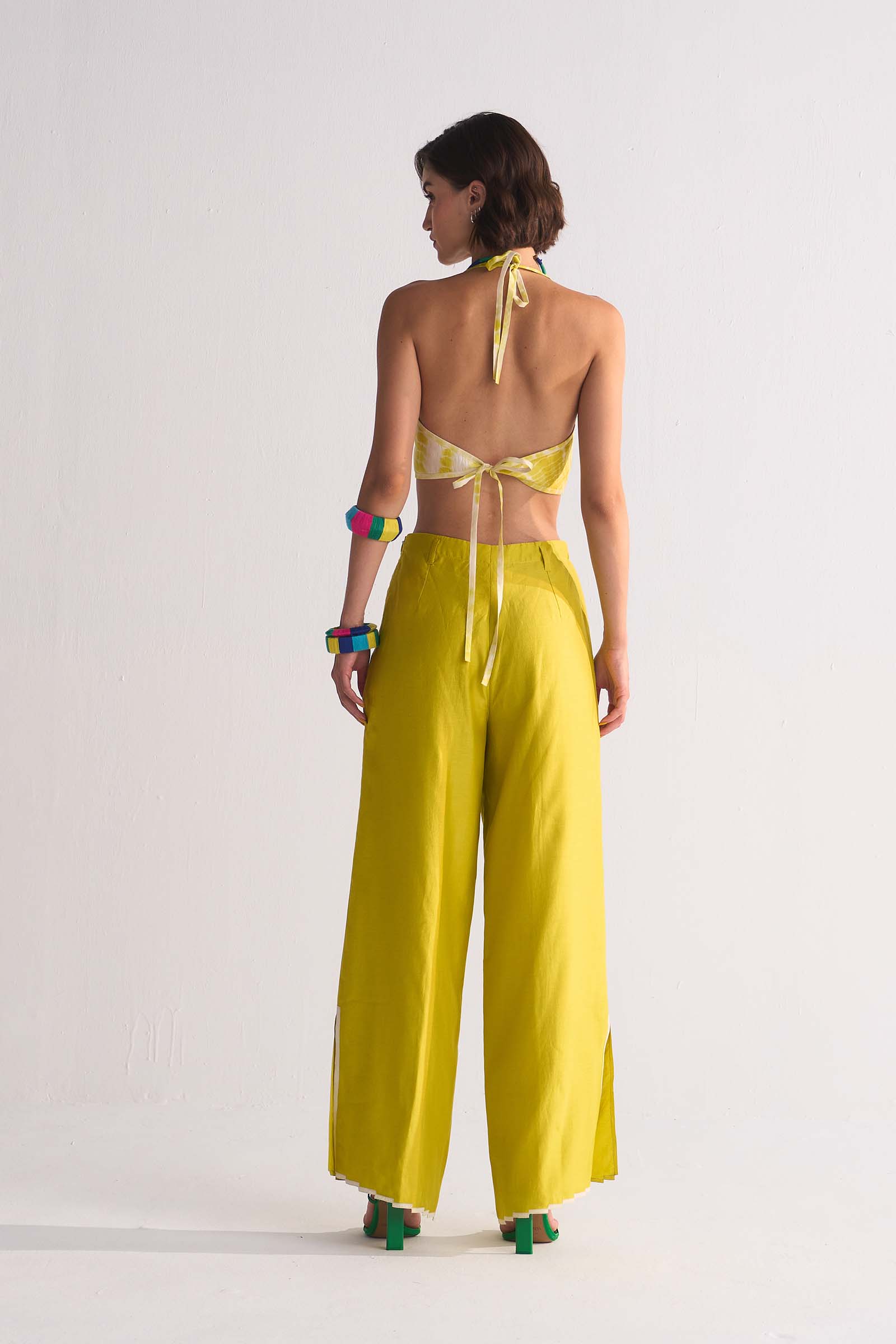 SLIT APPLIQUE' PANTS