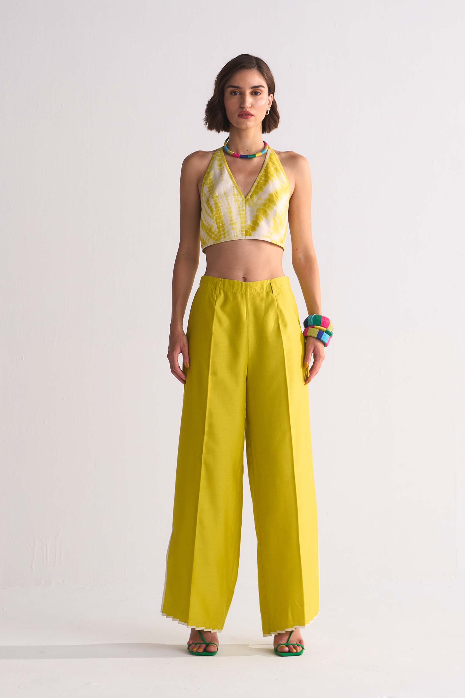 SLIT APPLIQUE' PANTS