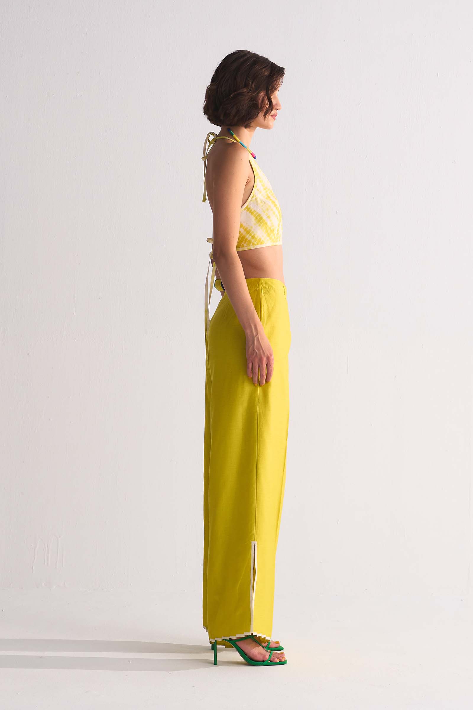 SLIT APPLIQUE' PANTS