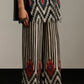 STRIPE APPLIQUE' AND CUTWORK PANTS