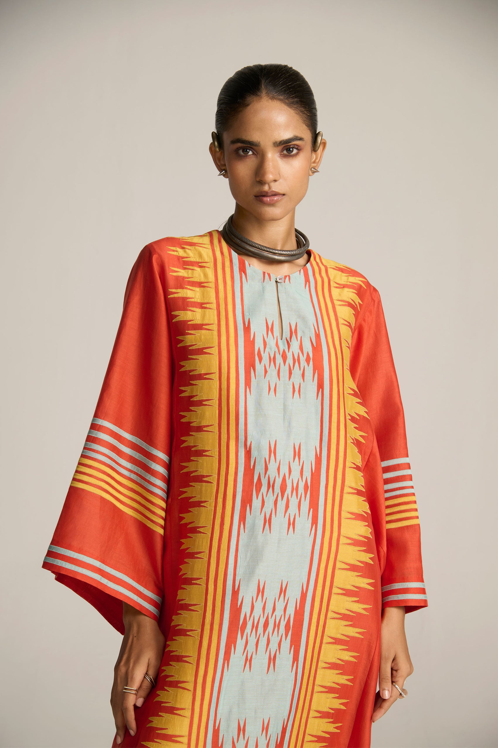 WIDE SLEEVE LONG KAFTAN