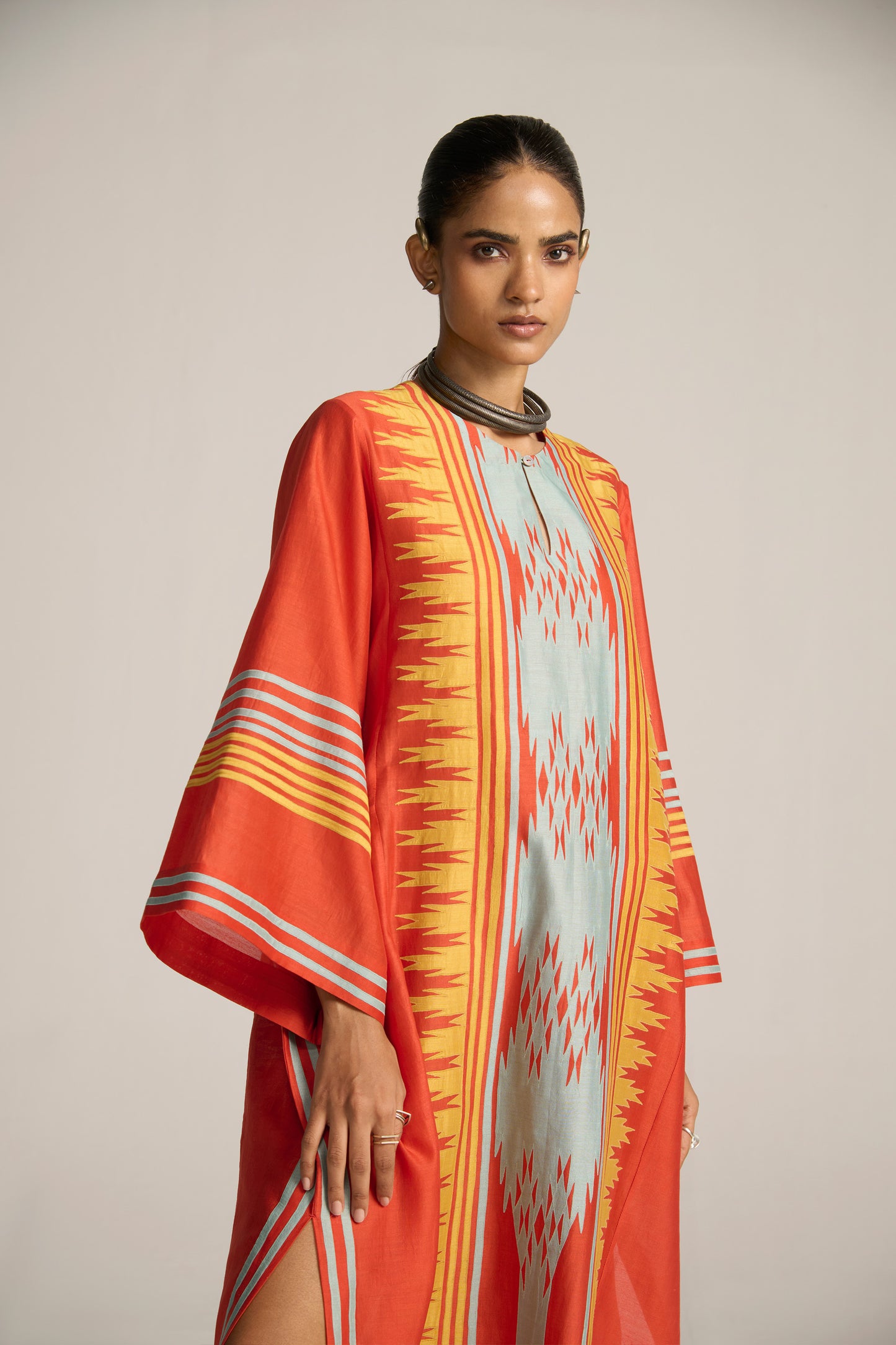 WIDE SLEEVE LONG KAFTAN