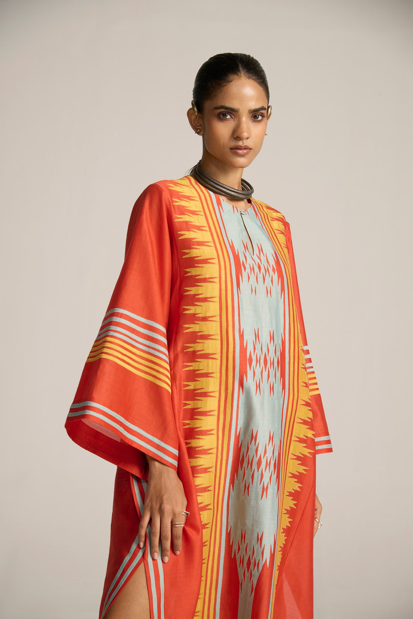 WIDE SLEEVE LONG KAFTAN