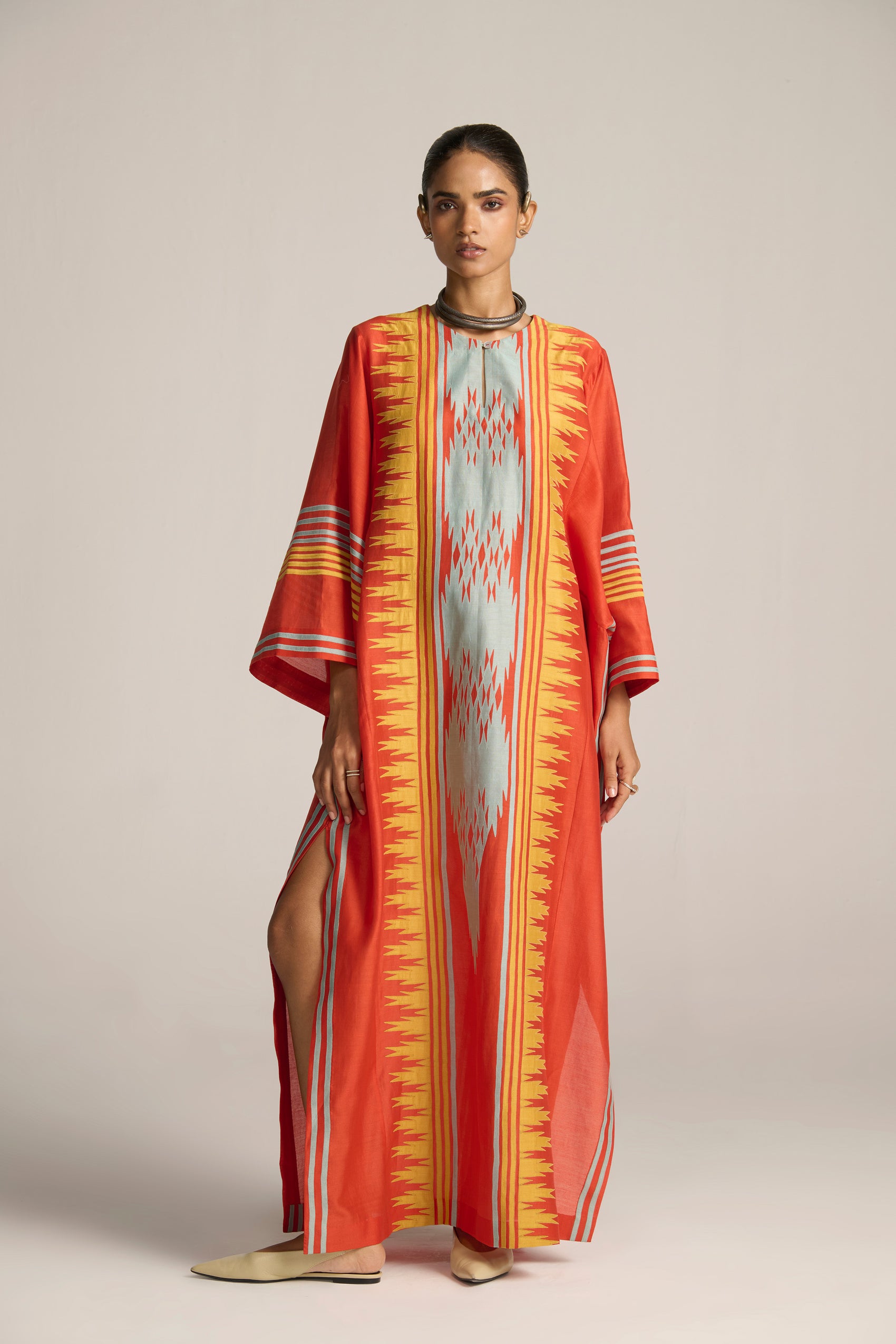 WIDE SLEEVE LONG KAFTAN