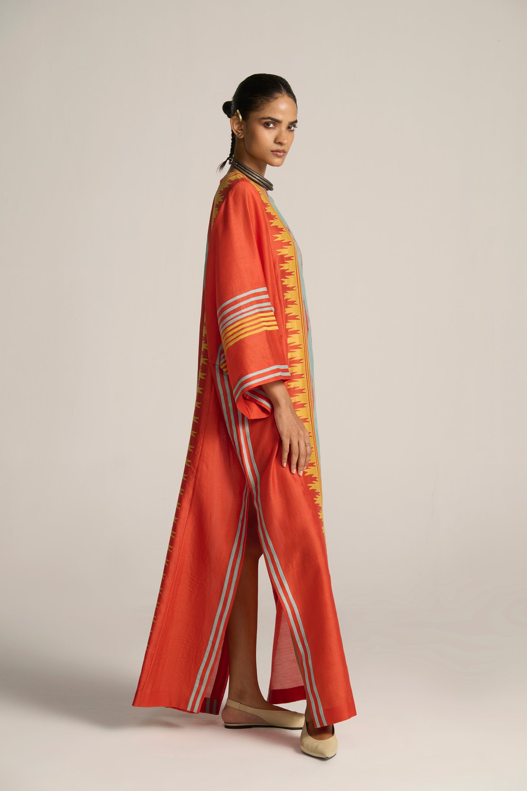 WIDE SLEEVE LONG KAFTAN