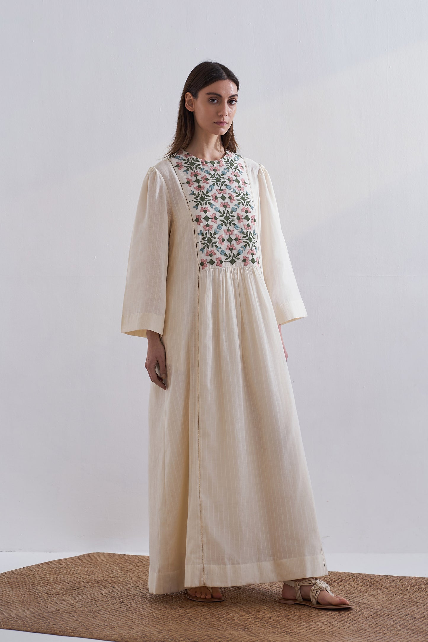 YOKE GATHER DRESS