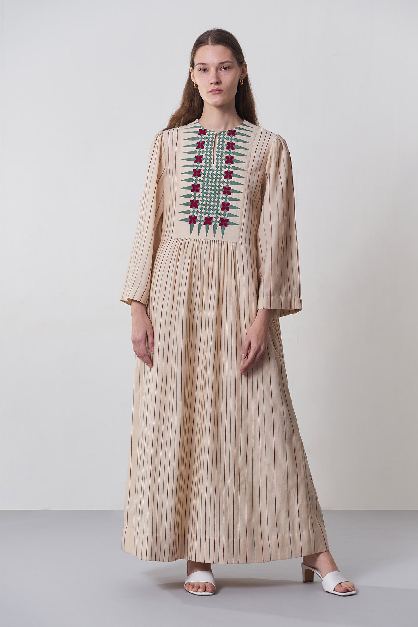 YOKE GATHER DRESS