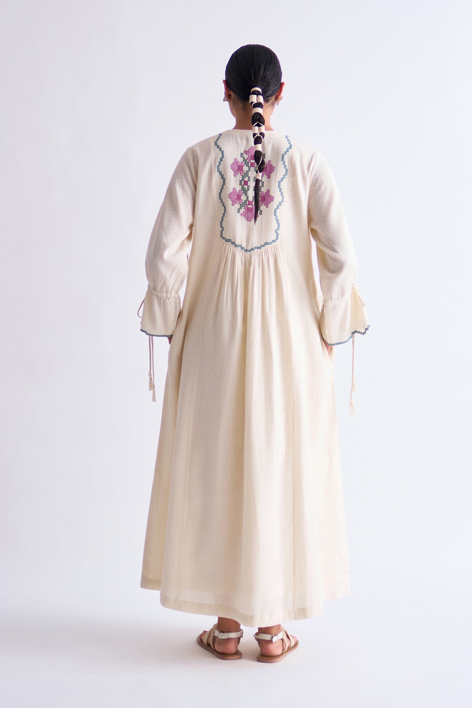 YOKE GATHER DRESS